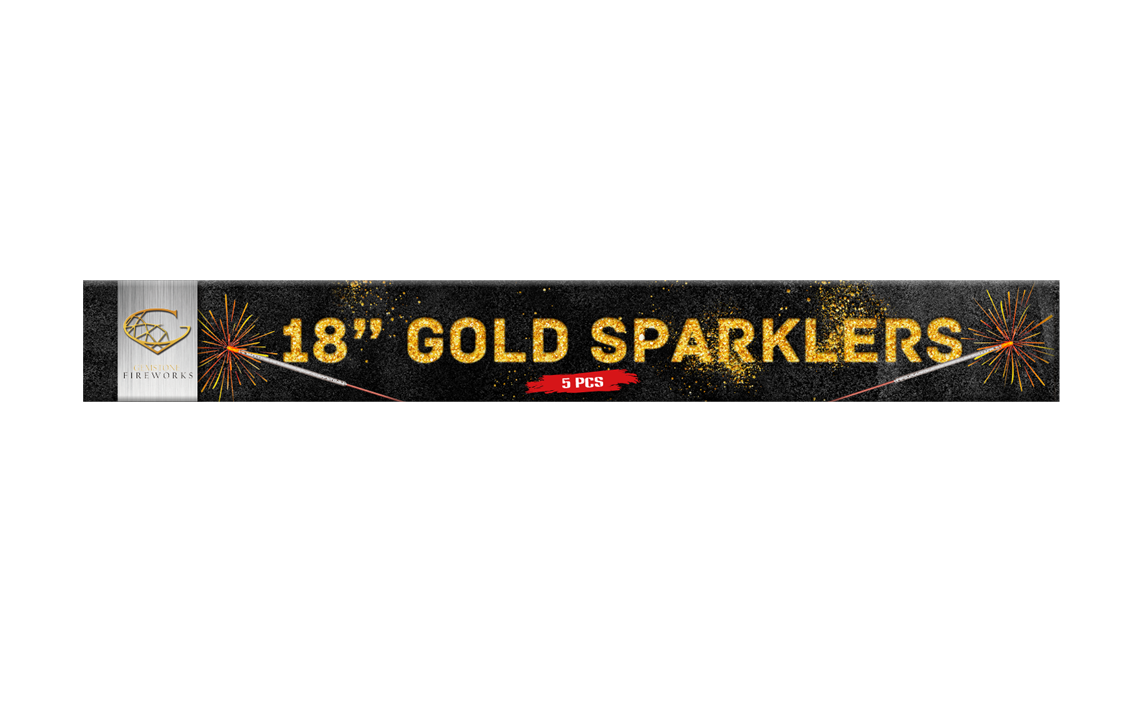 These 5 top quality gold sparklers are sure to delight the children and adults