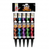5 Titanium salute roman candles with a very loud bang