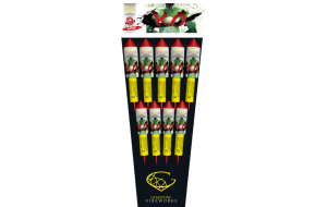 A pack of 9 rockets of two sizes