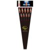 A pack of 9 assorted size rockets which soar into the night sky with bursts of coloured