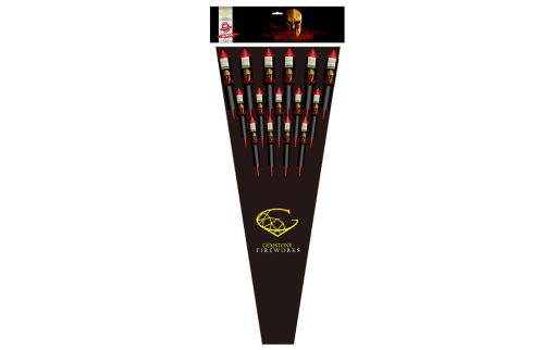 A pack of 15 rockets, these mid-size rockets pack a big punch
