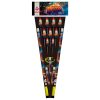 14 fireworks assortment rocket pack contains 9 amazing loud rockets, 3 candles and 2 eight shots cannons.