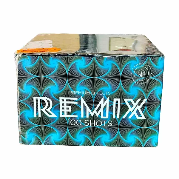 Remix-Prestigious-Pyrotechnics one light barrage firework with an amazing mix of effects and colours