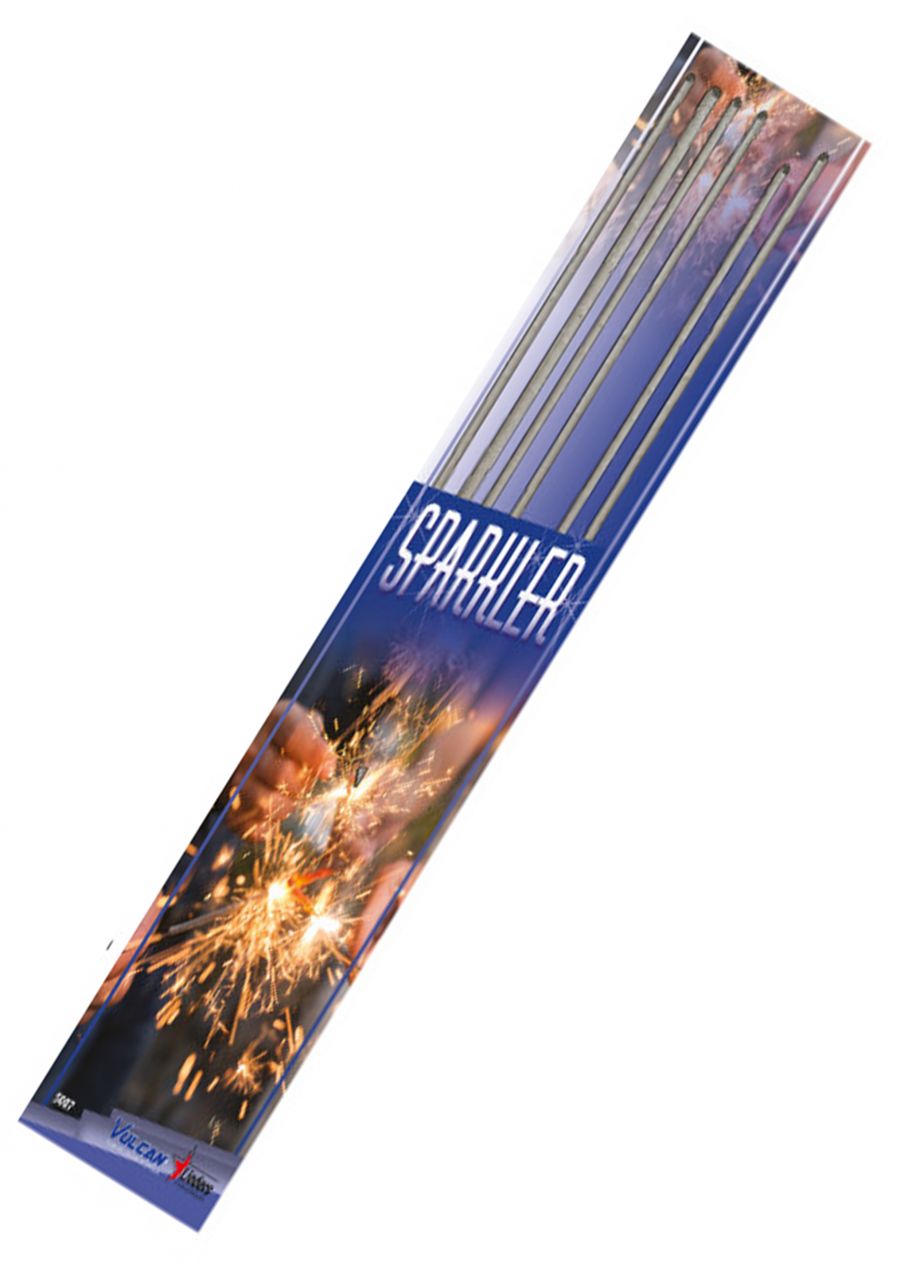 6 Mammoth Sparklers to a Pack, each one with excellent performance that combines both Golden sparks and Crackles