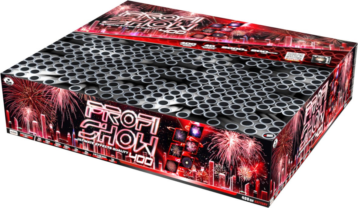 This is a 400 shots multi fx fanned barrage duration of 3 mins 20sec.
