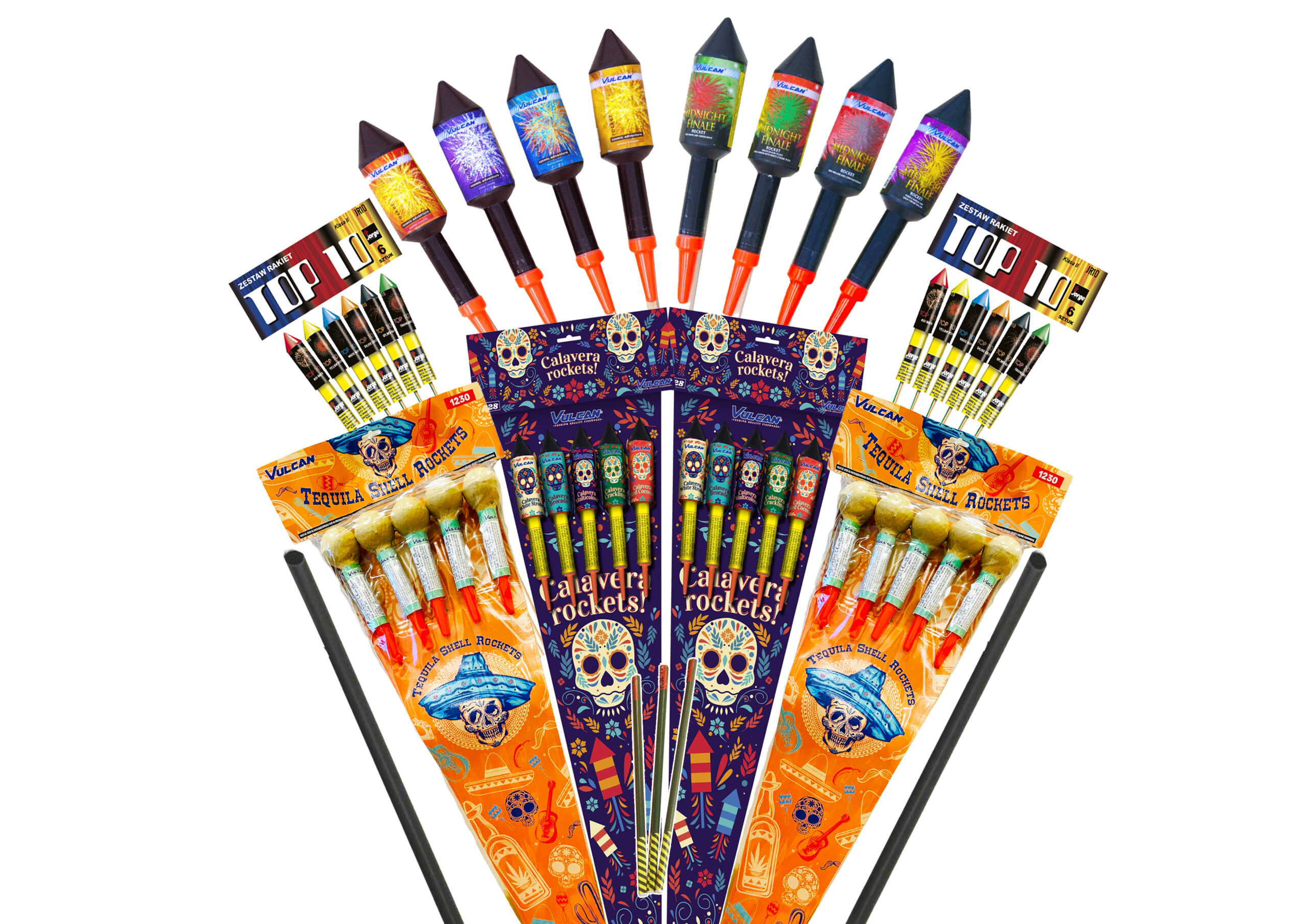 Our very best Rockets in various Medium, Large Sizes and Mammoth Sizes